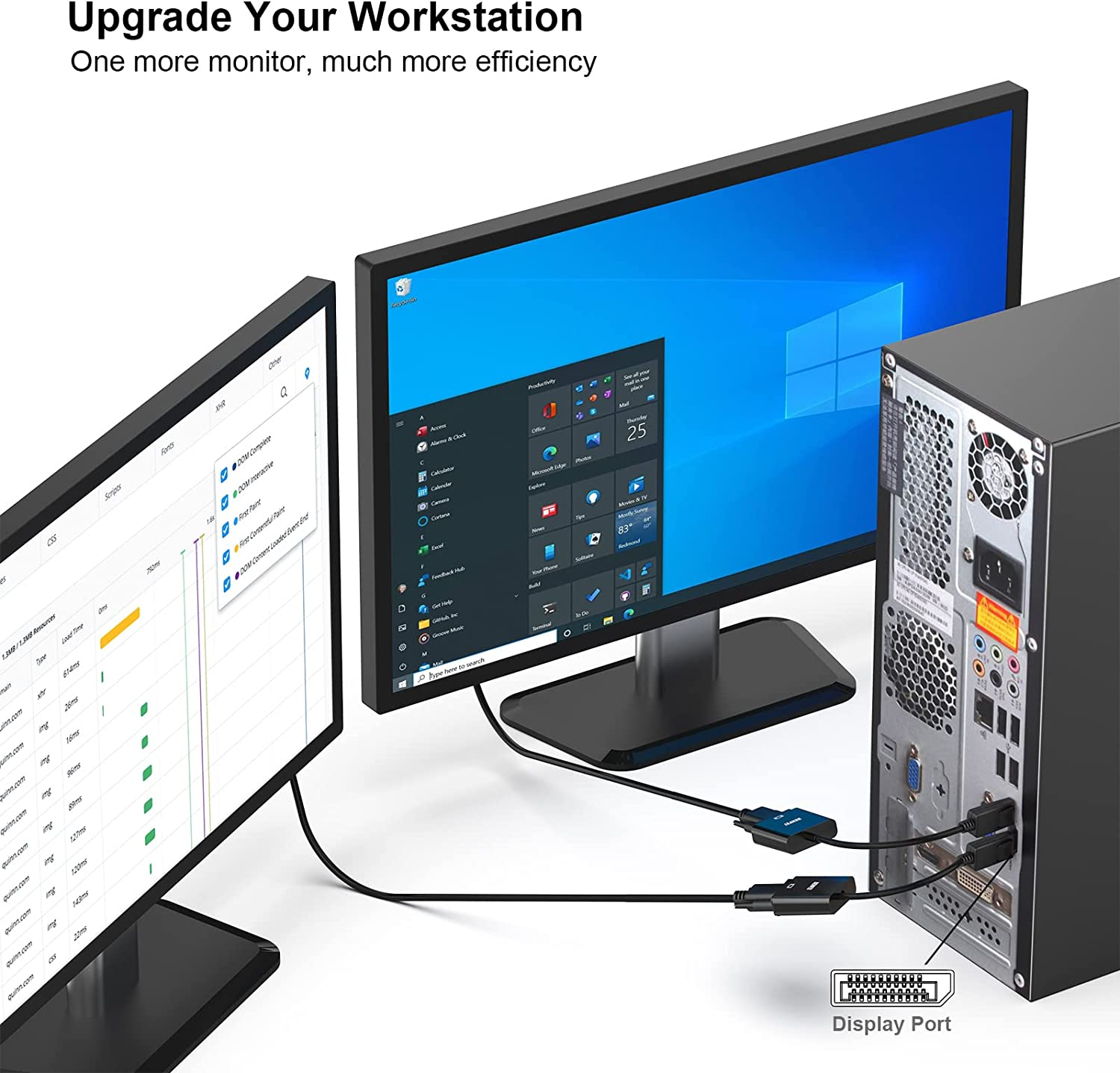 BENFEI Displayport to VGA 5 Pack,Gold-Plated Uni-Directional DP Computer to VGA Screen Adapter 1080P (Male to Female) Compatible for Lenovo, Dell, HP, ASUS image number 3