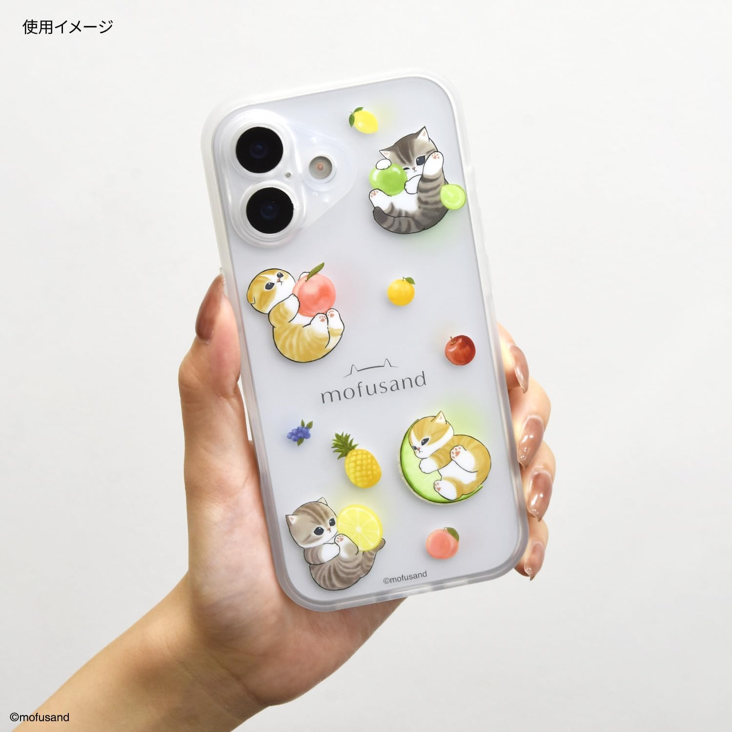 Gourmandies Mofusand Iiiifit Plamp Frame Iphone 17 Compatible Case Fruit Mofusand MOFU-93B - Fruit Potato image number 6