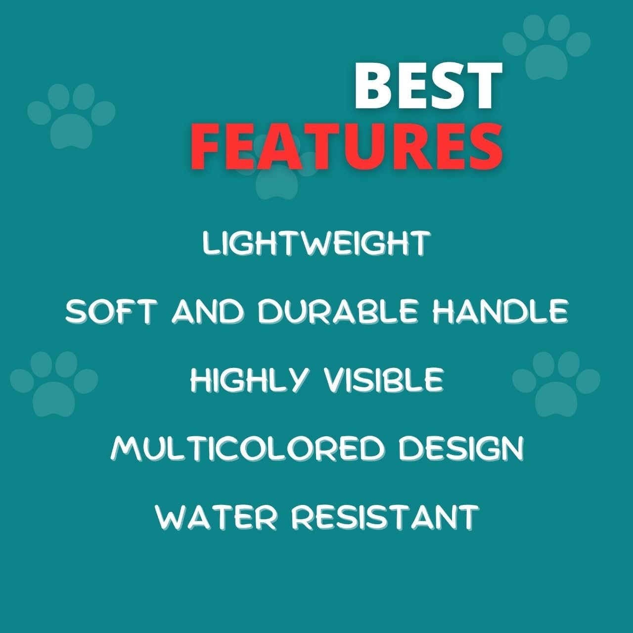 Petavee Dog Training Leash, Long Dog Training Leash with Training Clicker, Reflective Dog Leash, Extra Long Leashes of 5M 10M (15Ft 30Ft), Multicolor Leads for Small Medium Large Dogs 30Ft(10 Meter) image number 4