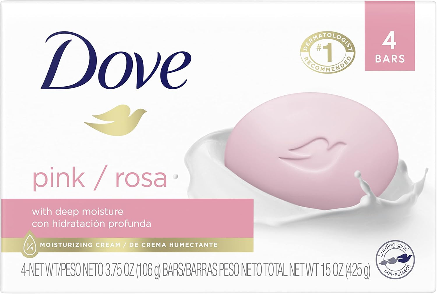 Dove Beauty Bar, Pink, 4 Oz, 4 Bar image number 4