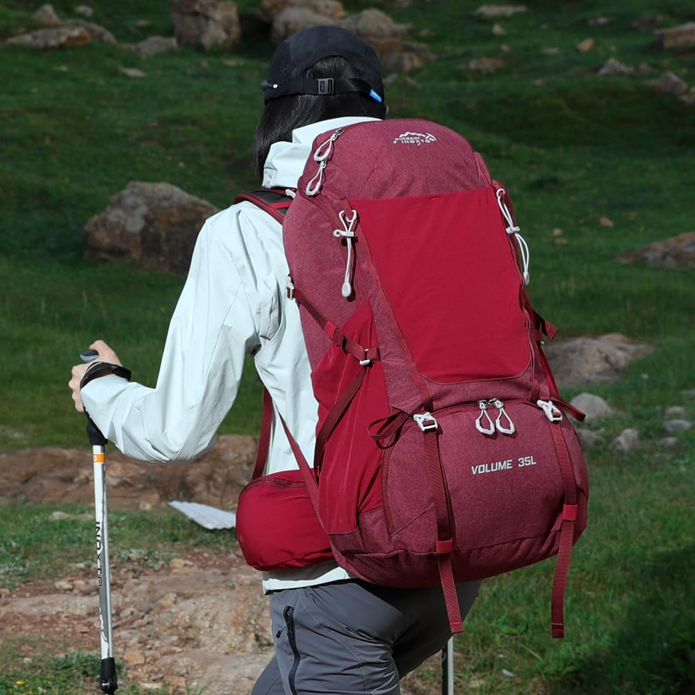 INOXTO 40L Hiking Backpack, Camping Backpack with Waterproof Rain Cover for Men, Outdoor Sport Travel Daypack for Climbing image number 2