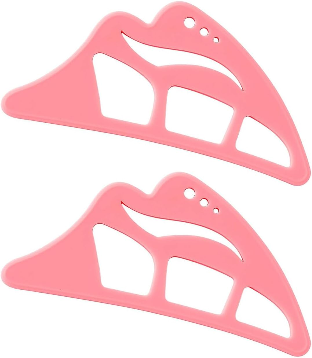 Eyeshadow Stencil 6 in 1 Silicone Eyeshadow Tool,Eye Makeup Template,Reusable Eye Makeup Aid Stencils for Make up Beginners & Women (Pink) image number 2