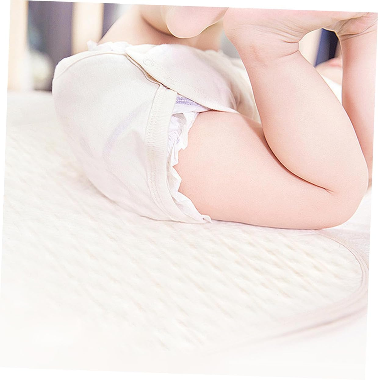 Vaguelly Baby Waterproof Urinal Septum Pad for Infants, Washable Cotton Diaper Changing Mat Water Absorption, Suitable for Newborns and Toddlers image number 3