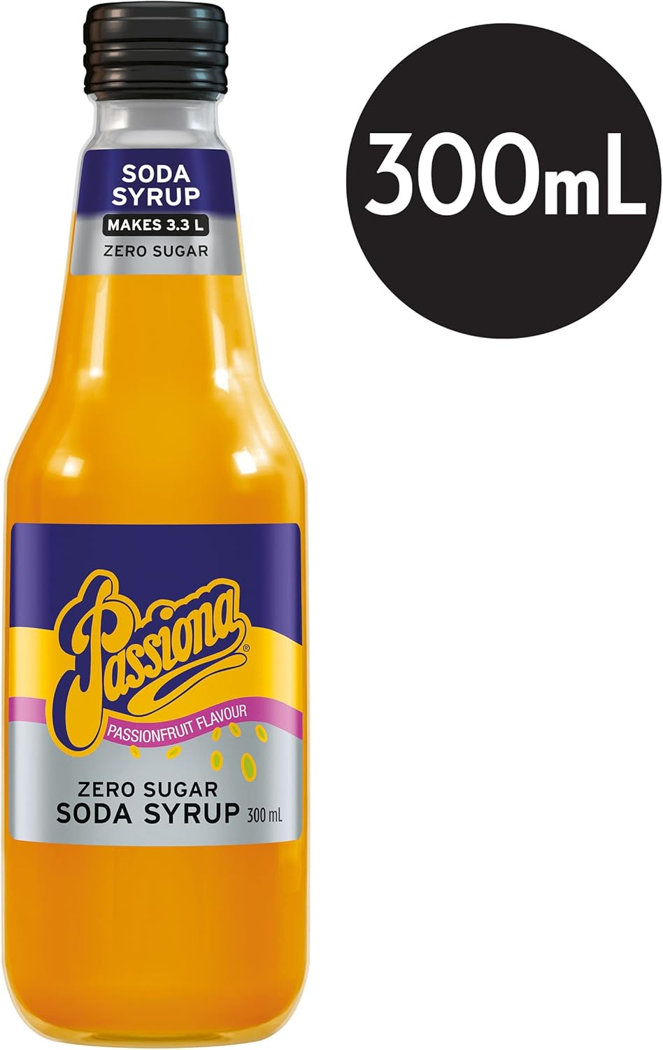 300ML X 12 GLS PASSIONA ZS SODA SYRUP image number 3
