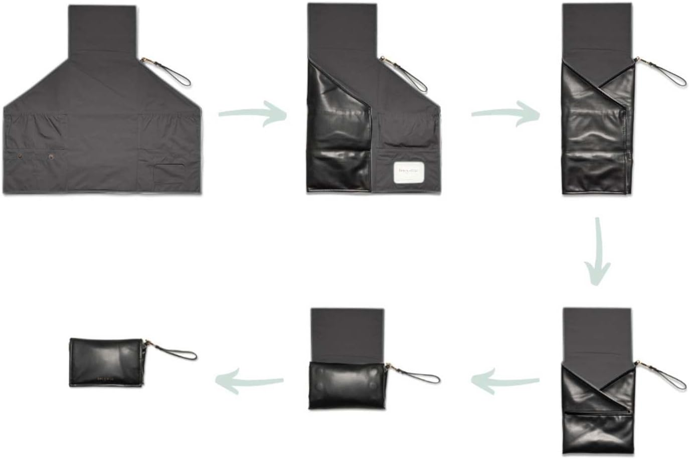 BEN & ELLIE BABY Nappy Change Mat Set with Refillable Wipes Case - Portable Nappy Changing Mat, Waterproof Baby Change Pad for Travel (Sasha Leopard Print) image number 5