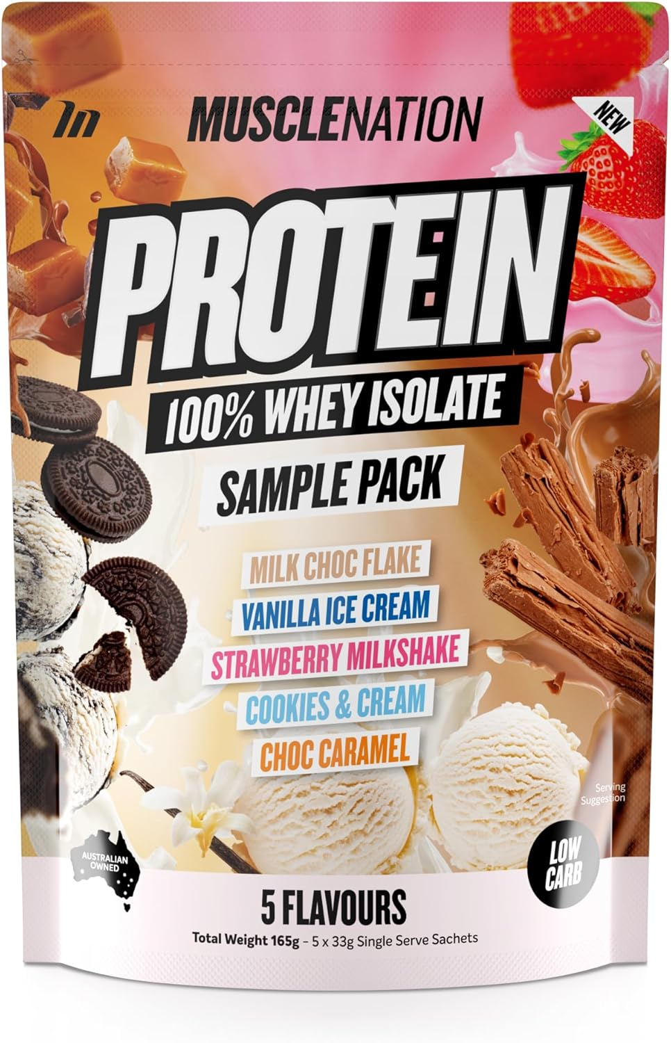 Muscle Nation Variety Pack - 5Pk Whey Isolate