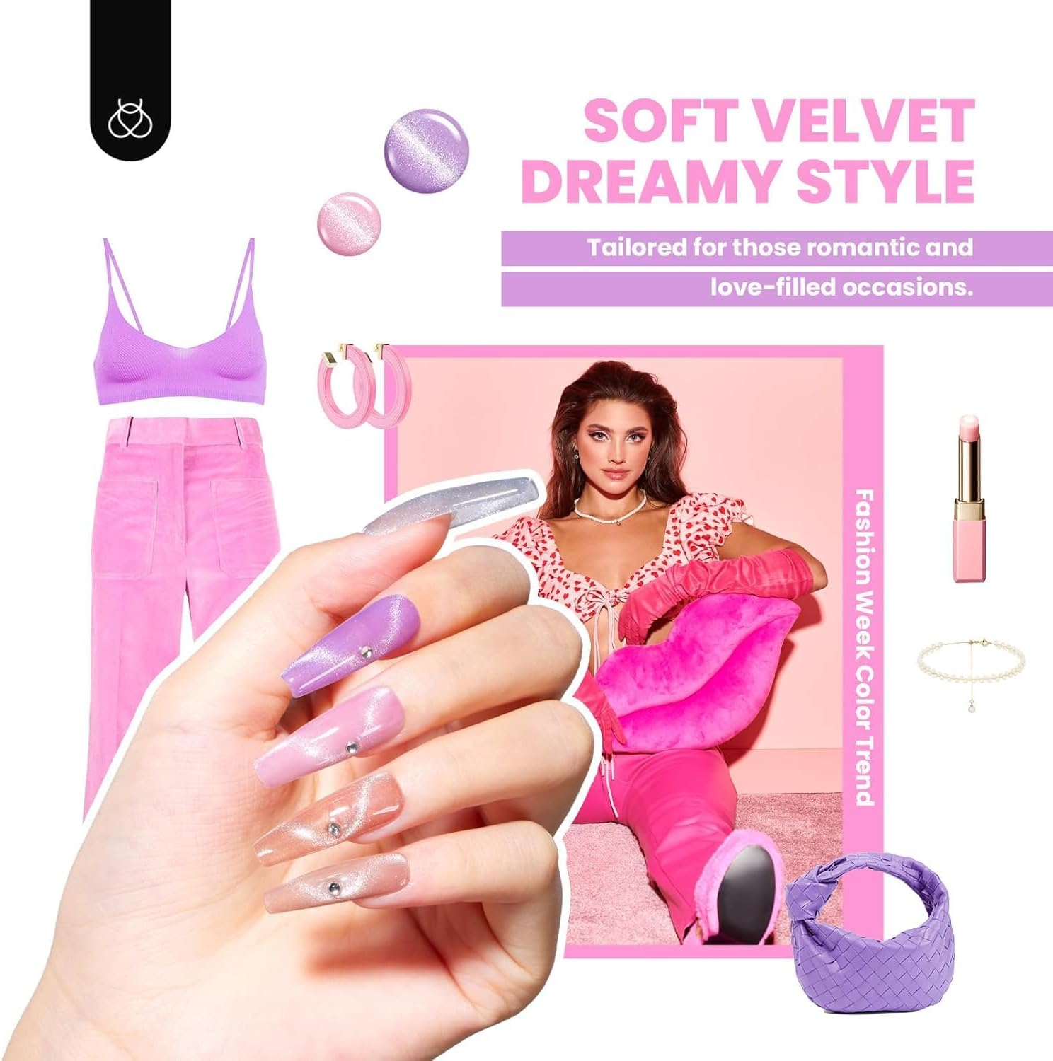 Beetles 20 Colors Cat Eye Gel Nail Polish Set with Base Gel and Matte Glossy Top Coat, Nude Pink Green Blue Gel Polish Lush Velvet with Magnet Soak off LED Nail DIY Art Home Salon Gifts for Women