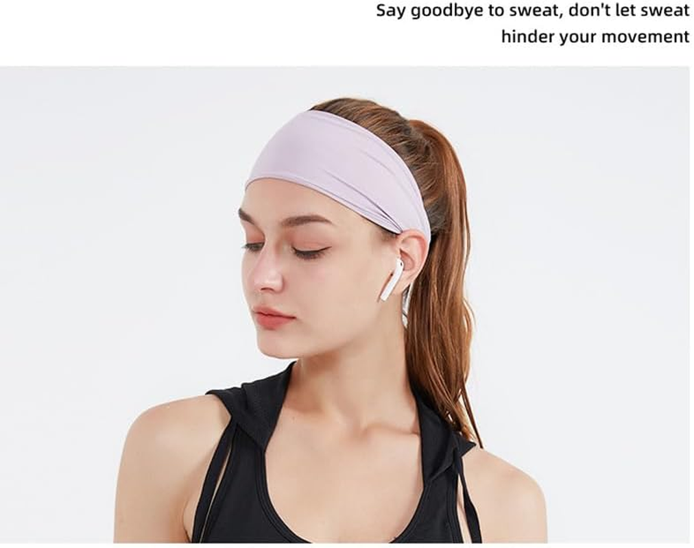 3Pcs Workout Headbands for Women Men Non Slip Sweatbands Elasticwide Headbands for Sports/Yoga/Dance