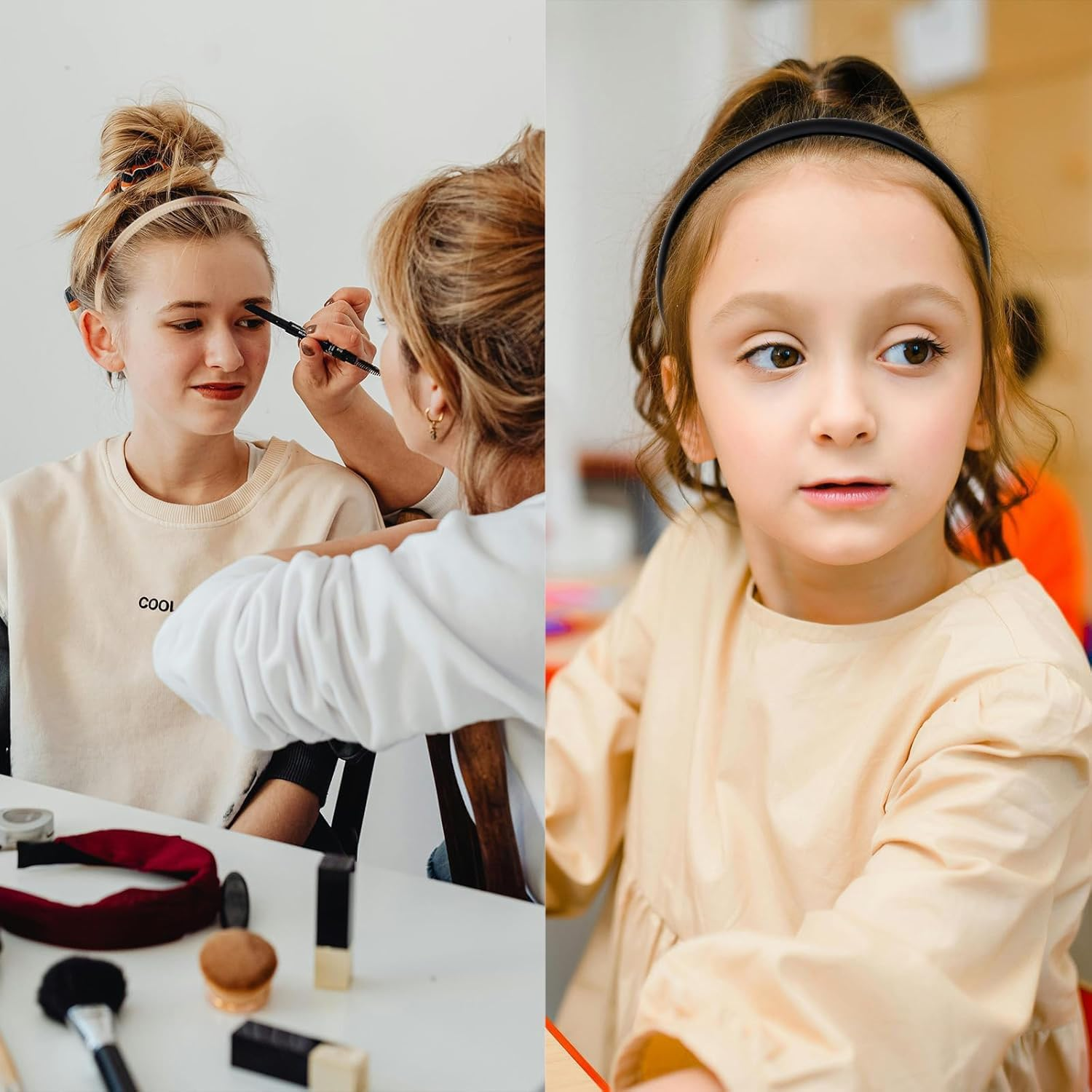 Shengsenfu 6 Pcs Toothed Hair Hoop Toothed Headband, Tooth Comb Hairband, Wavy Zigzag Headband, Plastic Hair Hoops Zigzag Hair Band, for Women Girls Fashion Hair Hoop, Plastic Sharks Tooth Hair Comb image number 3