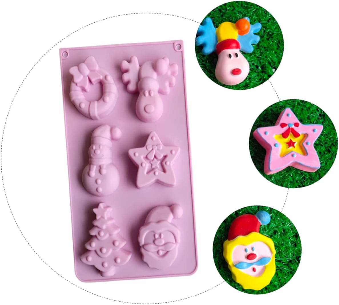 LABRIMP Christmas Tree Cake Mold Silicone Baking Mold Reusable for DIY Baking for Making Festive Celebrations Random image number 2
