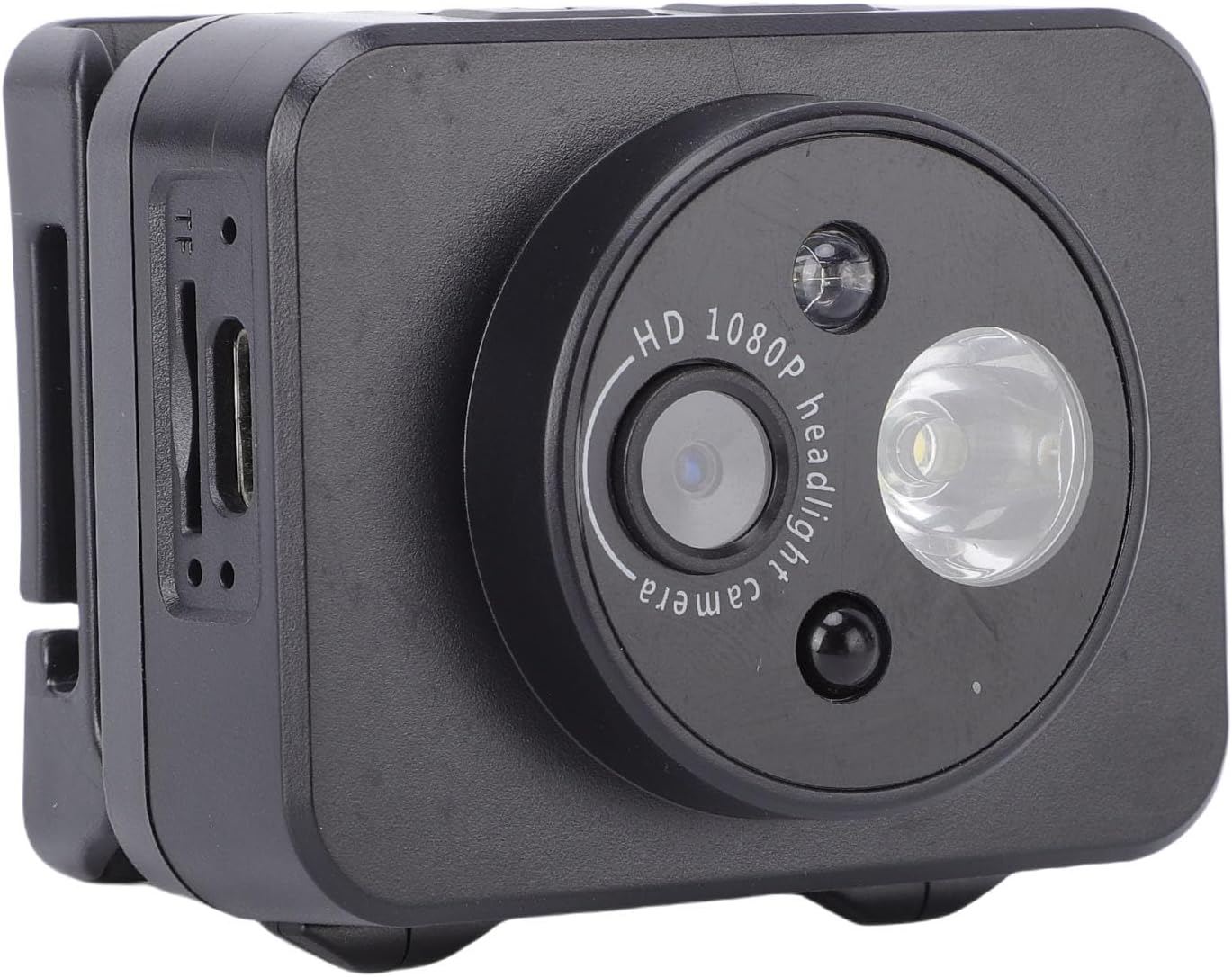 MENDUNER Head Mounted Action Cameras, 2MP 1080P Adjustable Video Recording Camera with LED Headlamp, Wearable Body Video Camera for Night Outdoor Sports (32G) image number 3