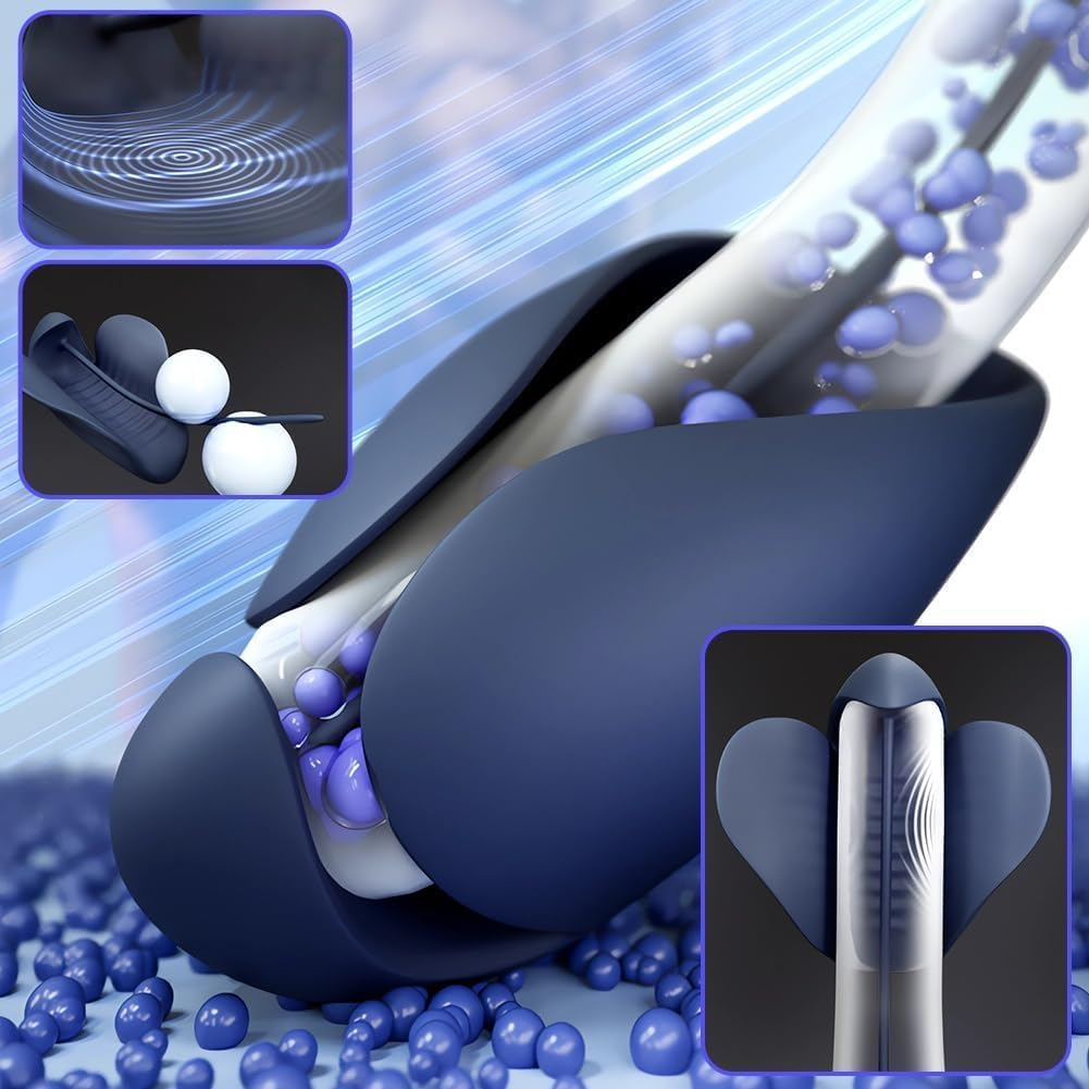 Vibrating Male Masturbator Penis Vibrator Adult Sex Toys for Men, Glans Trainer with Urethral Sounds Penis Extender Mens Sex Toy Stroker for Men Training Masturbation Pleasure image number 6