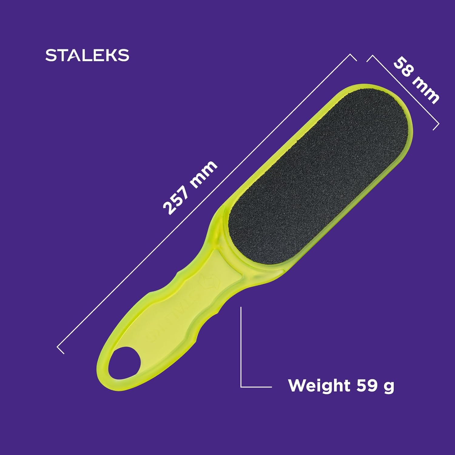 STALEKS CLASSIC 10 PLASTIC PEDICURE FOOT FILE (Grit 100/180 Green) image number 2