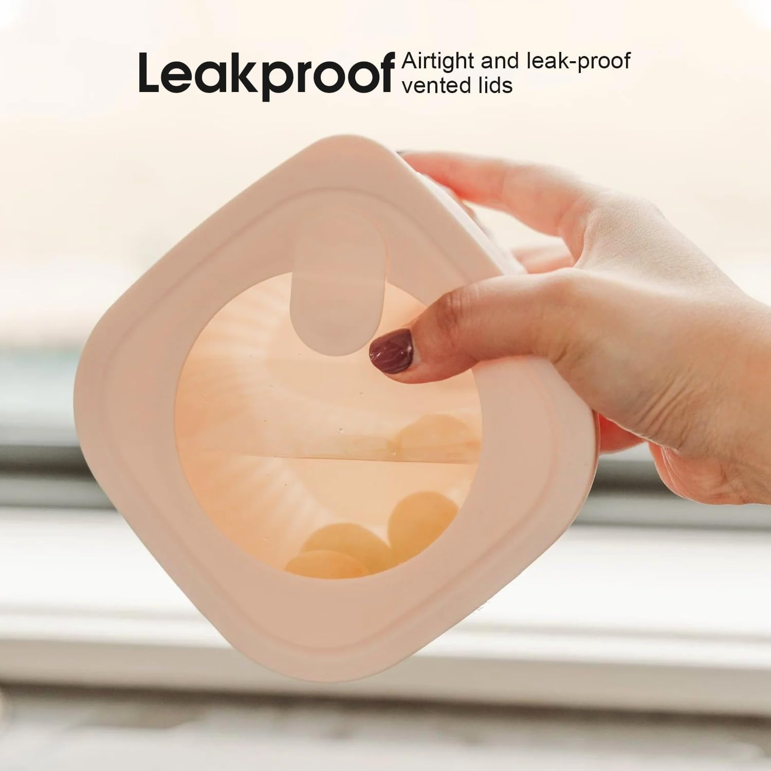 Felic 4PCS Mixing Bowl Set with Lids, Square Nested Food Storage Set in Various Sizes, Versatile Plastic Mixing Bowls for Kitchen Cooking,Mixing,Baking,Prepping,Stirring,Serving (Square Shape)