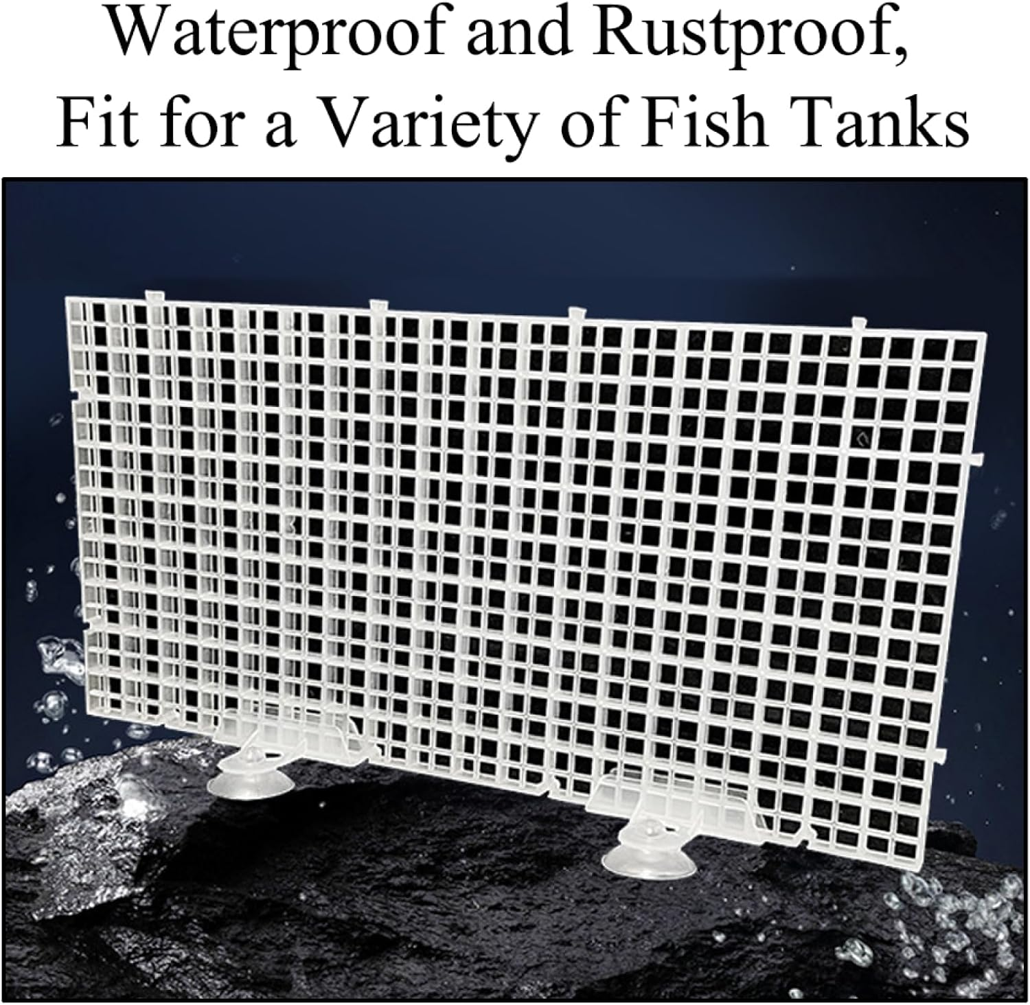 Tophomer 8-Pack Aquarium Divider Suction Cups Fish Tank Breeding Separator Suction Cup Support Clip for Isolation Mesh Panel Mounts, Black - Black image number 3