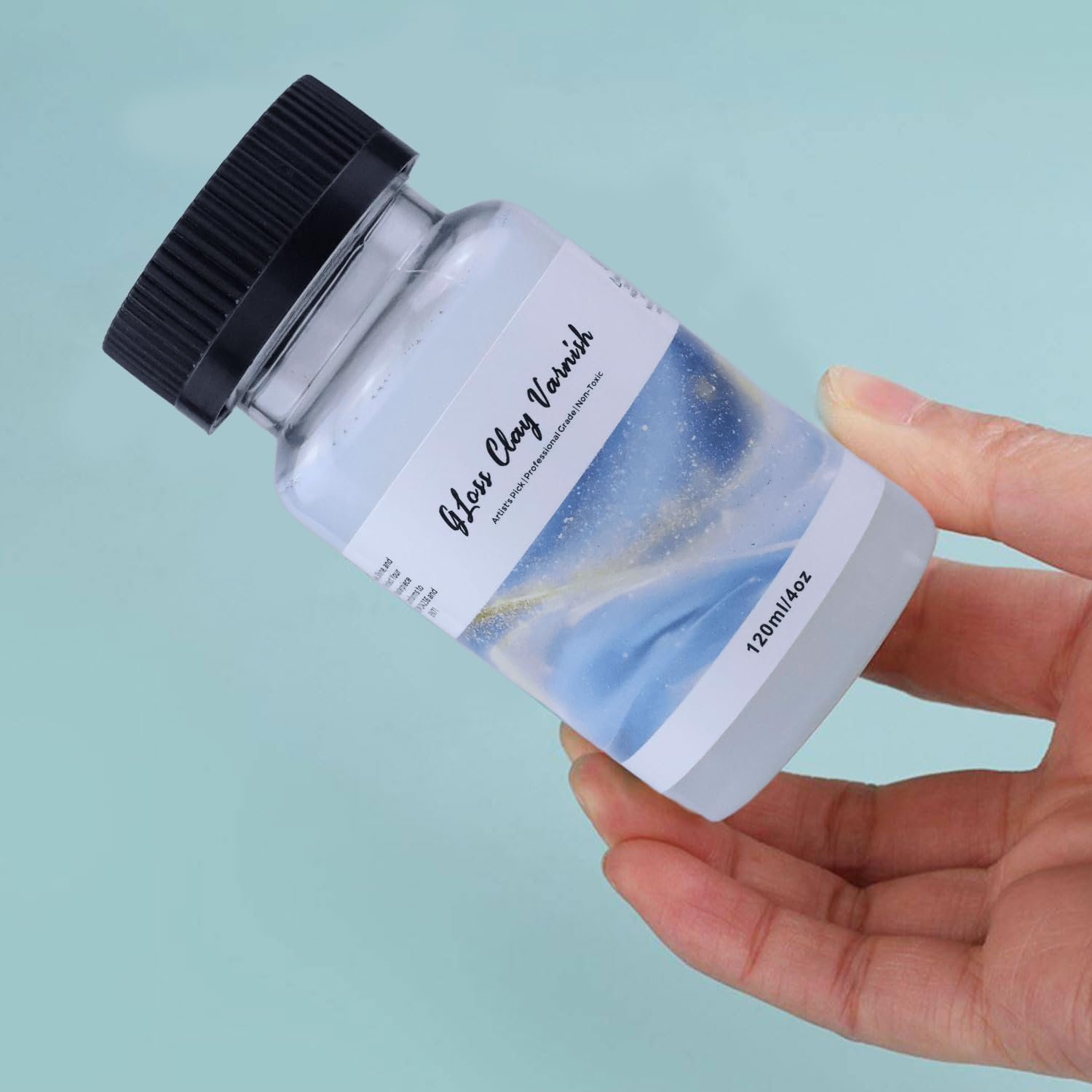 Clay Varnish Gloss Signature 4.05Oz (120Ml) Clay Sculpture Sealant, Glossy Clay Varnish, Varnish for Polymer or Air Hardening Clay, Clear Gloss Varnish for Clay. image number 2