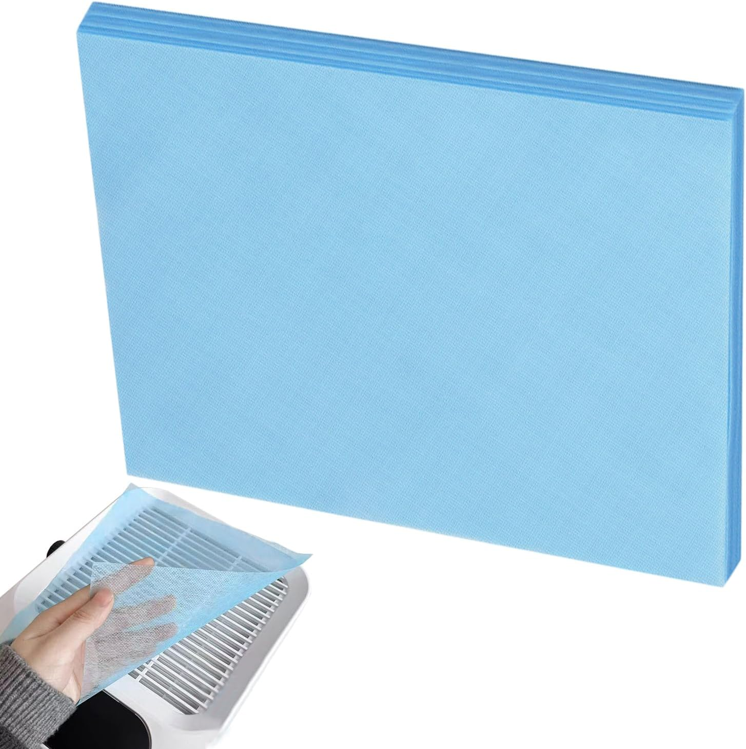 Nail Dust Collector Sheets | 100Piece Nail Tech Dust Collector - Professional Extractor Paper Collecter for Women Practice Home Salon Training image number 6