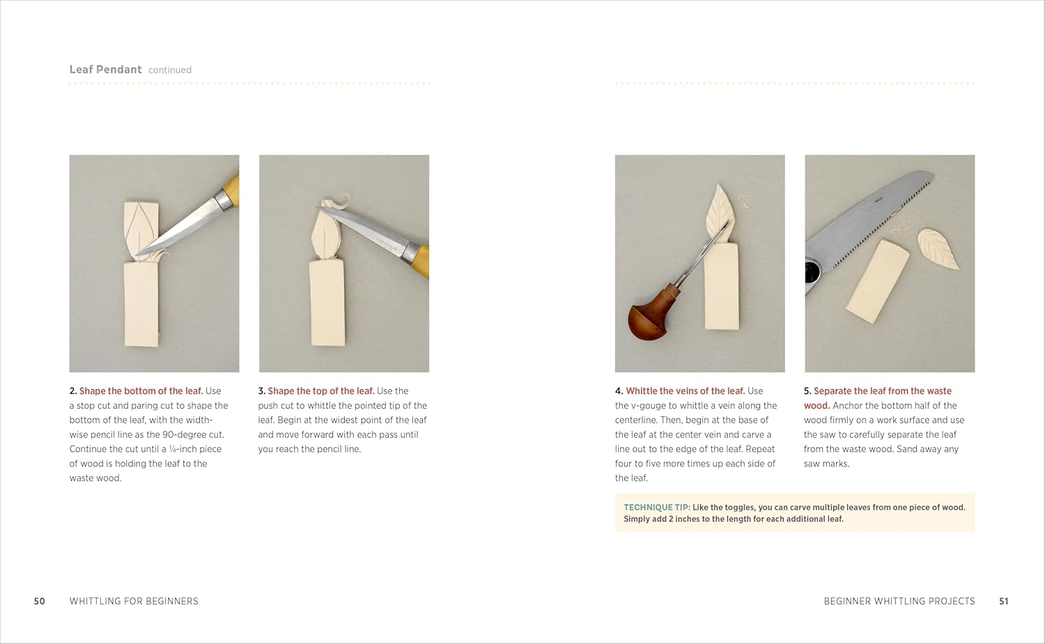 Whittling for Beginners: Step-By-Step Projects to Carve from Wood image number 5
