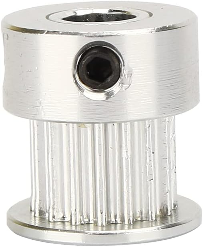 Bore Aluminum Timing Pulley, 5Pcs Teeth Pulley, Timing Belt Pulley Sturdy GT2 16 Most NEMA 17 Stepper Motors for 3D Printer CNC image number 3