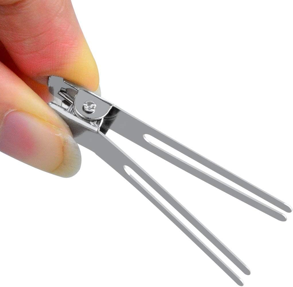 50Pcs Hairdressing Double Prong Curl Clips, 1.8Inch Curl Setting Section Hair Clips Metal Alligator Clips Hairpins for Hair Bow Great Pin Curl Clip Styling Clips for Hair Salon Barber (Silver) image number 2