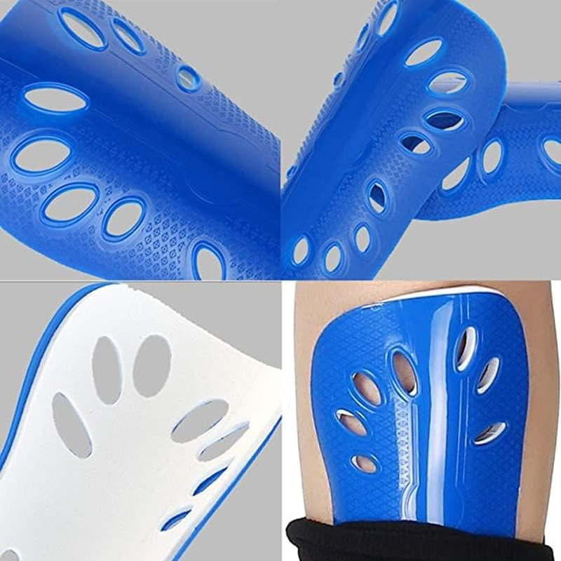 MMIAOO Shin Guards Football Shin Pads - Plastic Breathable Leggings Running Jogging Protectors for Kids and Adults image number 2