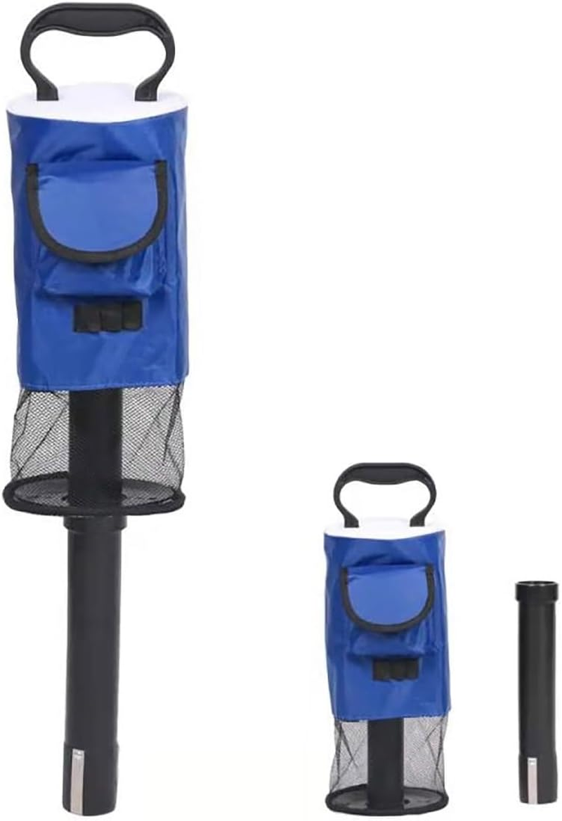 AIMALL Golf Ball Retriever Bag with Detachable Tube, Convenient Storage for 70 Balls, Easy Assembly & Disassembly, Portable Golf Accessory, Dimensions 29.53X6.3 Inches