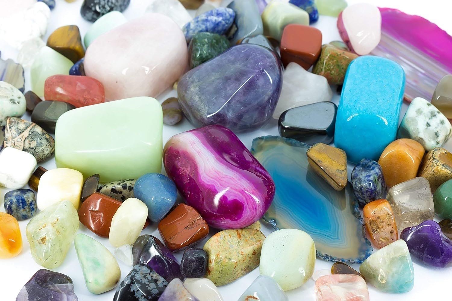 Plastic Pellets Rock Tumbling Media (3 LBS) for Rock Tumbler, Stone Tumbler, Rock Polisher, Filler Beads, Rock Tumbler Supplies in Heavy Duty Resealable Bag by Roly Poly image number 3