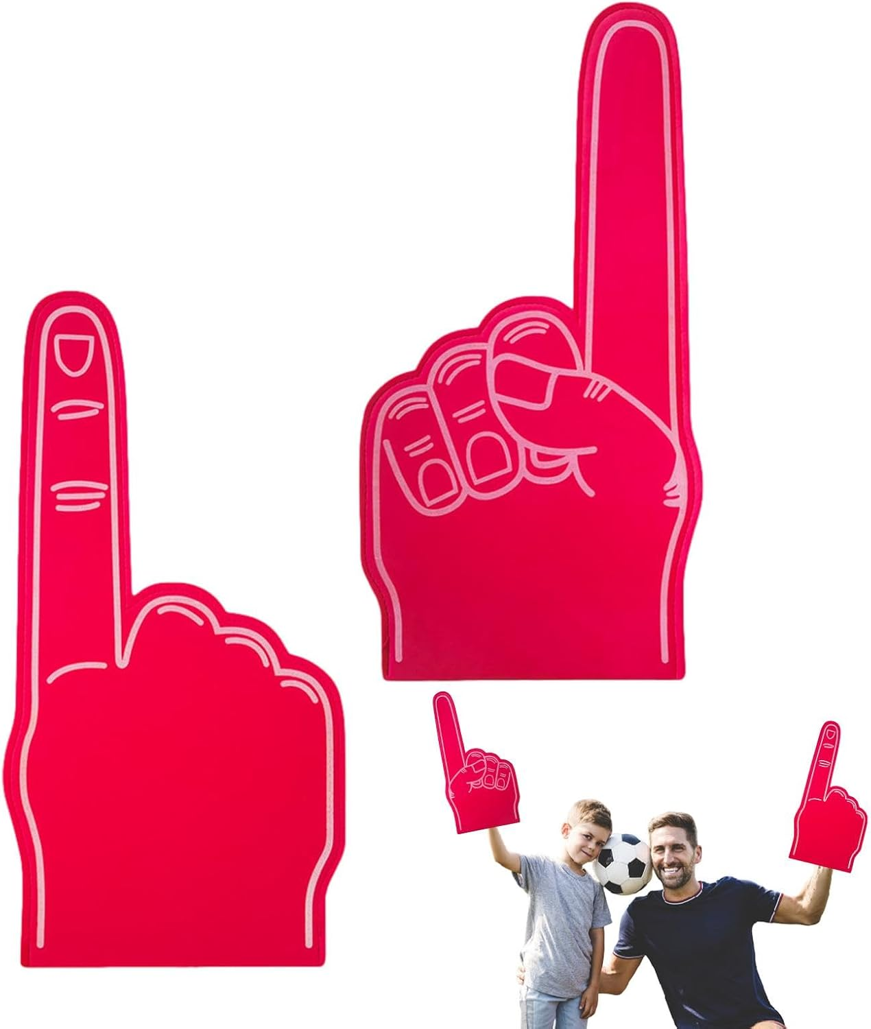 Giant Foam Finger, Giant Foam Hand, Cheer Foam Finger, Gladiators Foam Finger, Large Foam Hand Pointing Finger for Sports Fans, Eva Foam Hand Finger for Sports Events, Cheerleading Competition - Green image number 6