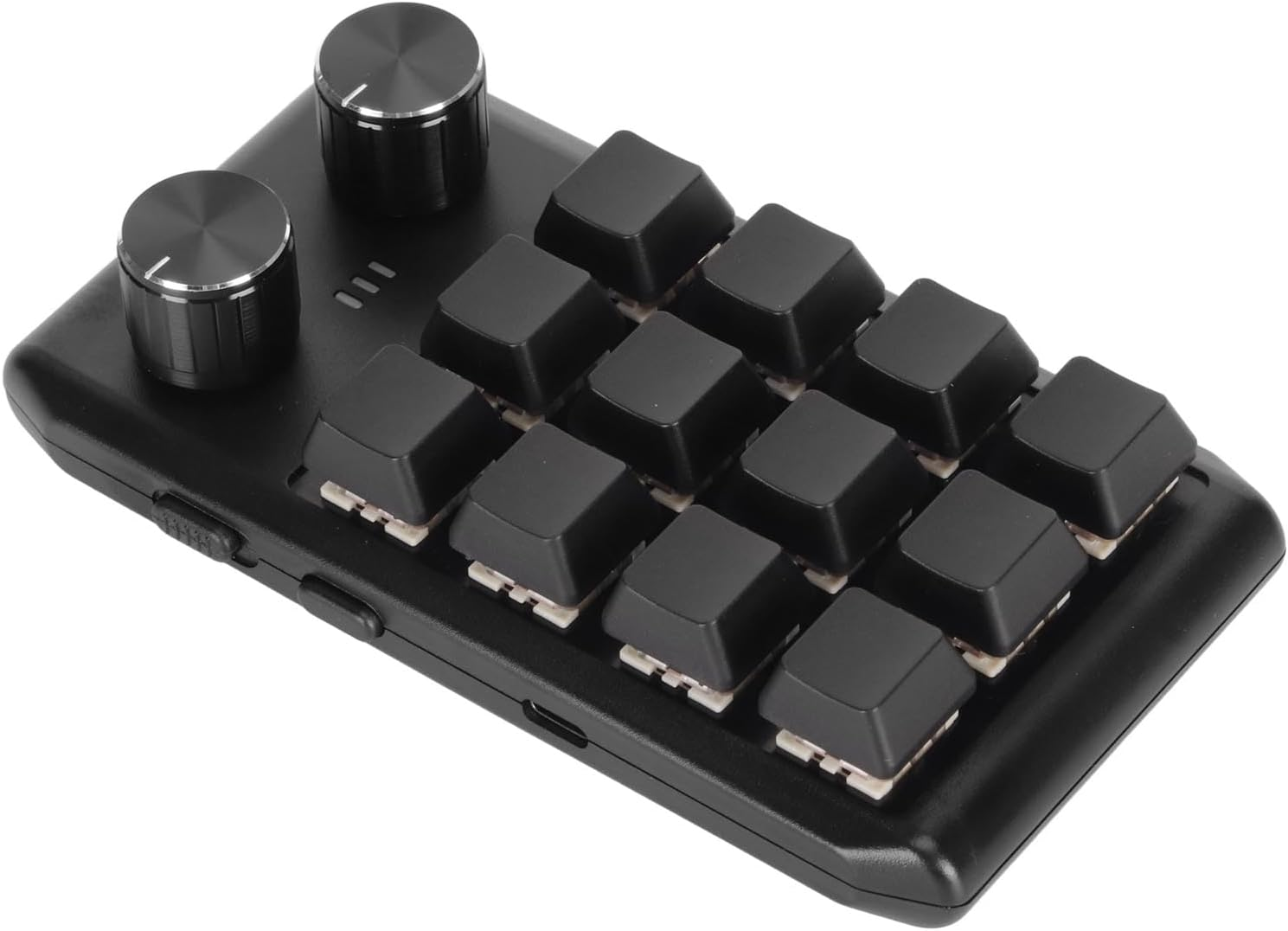 Programming Macro Keypad, Mechanical Macro Custom Keypad Multifunction 12 Keys 2 Knobs for Office (Wired USB)