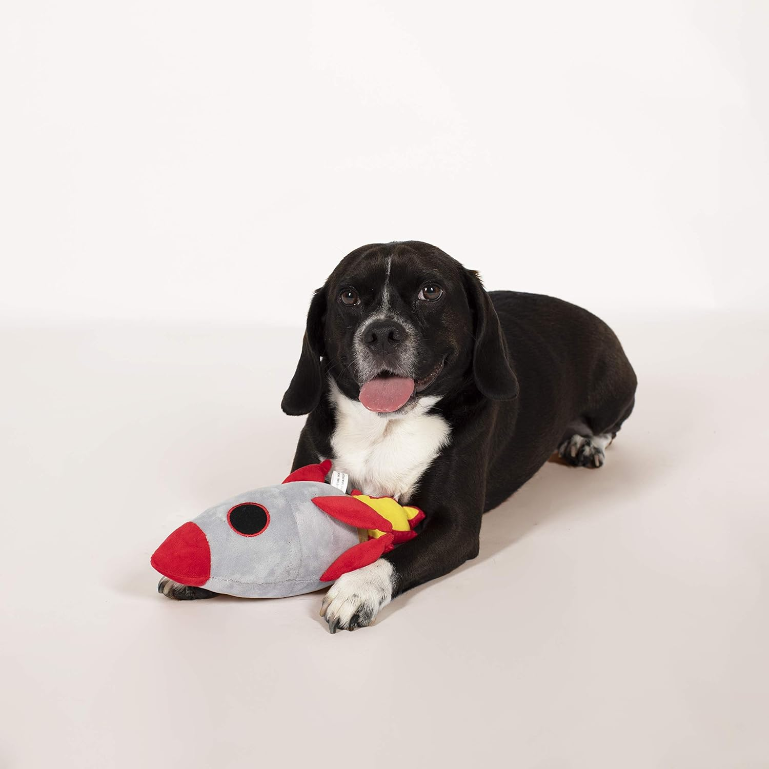 Rocket Ship-Plush Dog Toy (289349) image number 1