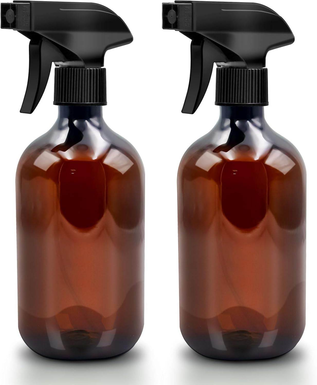 Pack of 2 Spray Bottles, 500 Ml Water Spray Bottle Plants, Atomiser Spray Bottles with Adjustable Spray Tips, Empty Water Spray Bottle Cleaning, Home, Garden, Hairdresser (Brown)