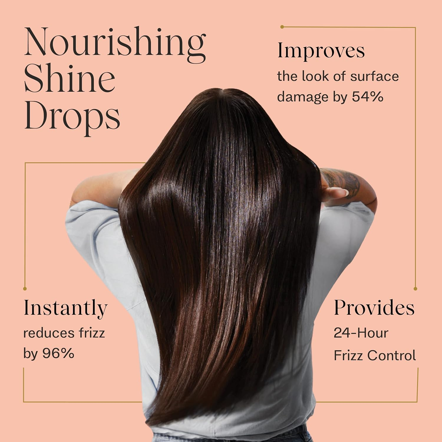 JVN Complete Nourishing Shine Drops, Hair Oil for Hydration and Long-Term Hair Health, Styling Oil for All Hair Types, Sulfate-Free, 1.7 Fluid Ounces image number 1