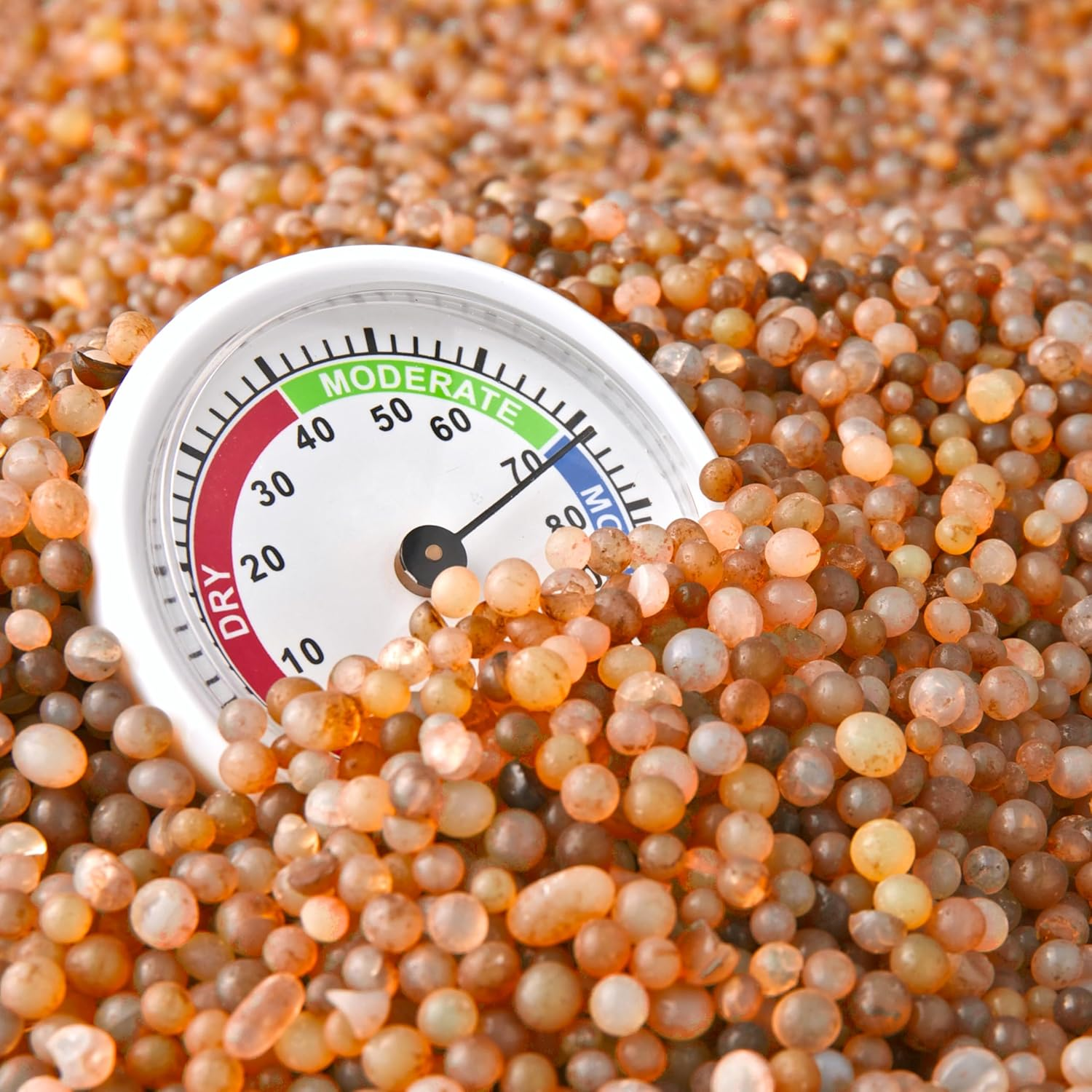 ISOLATECH Silica Gel Regenerable Desiccant Orange 400 G Bag Silica Gel Balls Silica Gel Dehumidifier image number 5