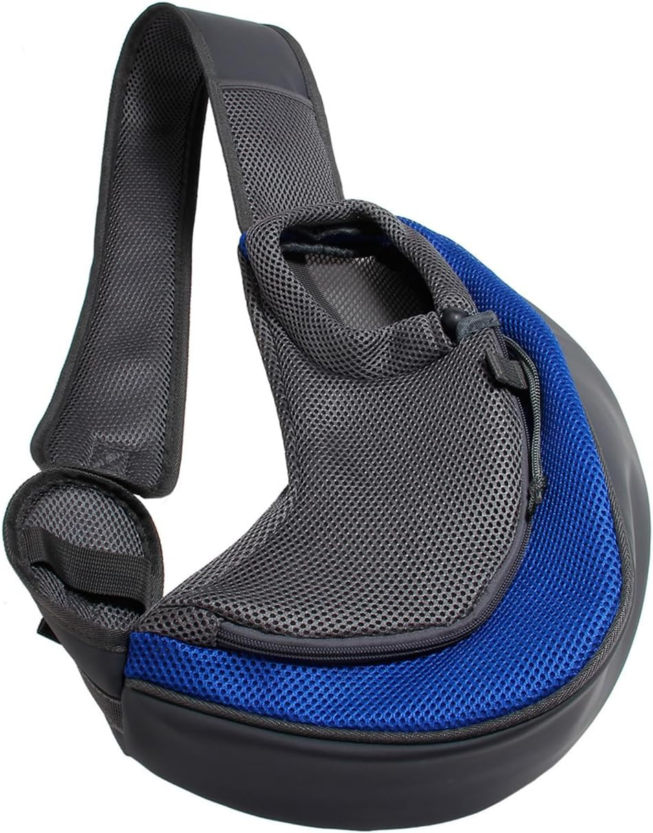 Gecheer Anti-Theft Shoulder Bags, Dog Carrier Bag for Pets, Shoulder Bag, Cross Body Back, Breathable Mesh, Safe for Small Dogs, Cats, Carry Bag, Bag (Blue) image number 3