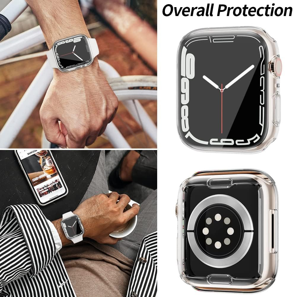 USTIYA 2X Case for Apple Watch Series Se / 6/5 / 4 40Mm Case Screen Protector TPU Smart Watch Cover image number 2