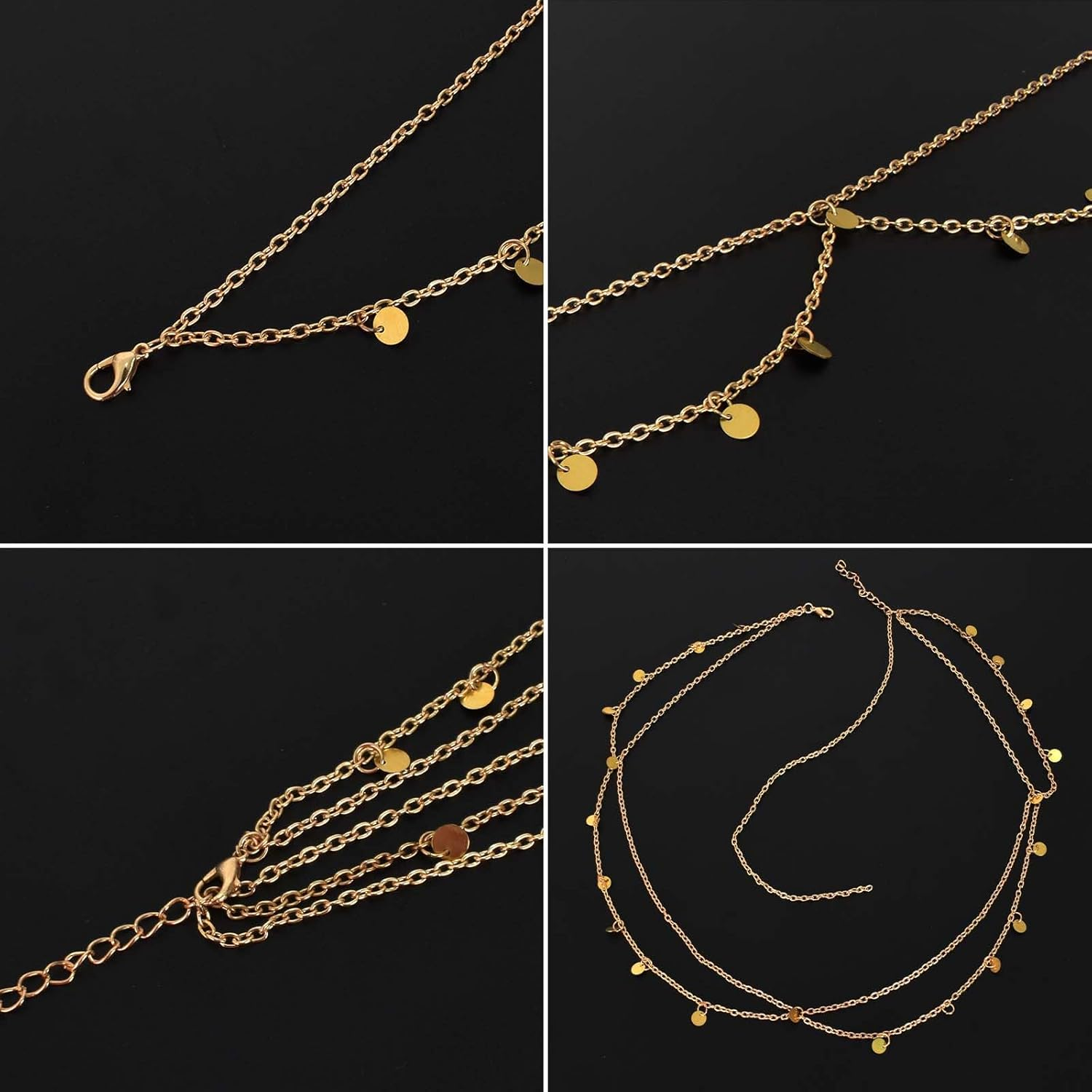 Fashband Boho Head Chain Gold Headpiece Tassel Indian Gold Headband Fashion Hair Accessories Festival Bohemia Vintage Jewelry Forehead Headbands for Women and Girls Wedding Prom image number 2