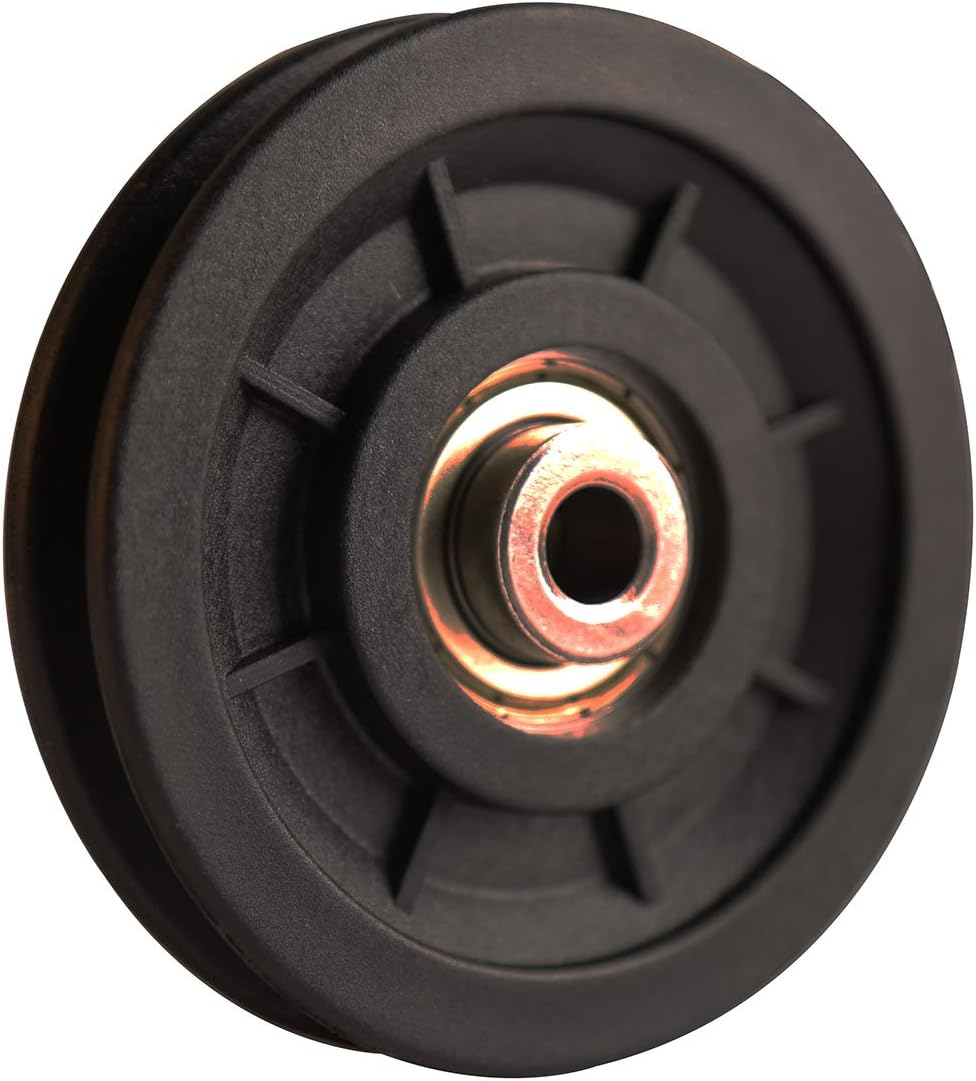 LFJ 90Mm/3.5" Nylon Bearing Pulley Wheel Replace for Gym Equipment Part Cable Merchine - 8Pcs image number 5