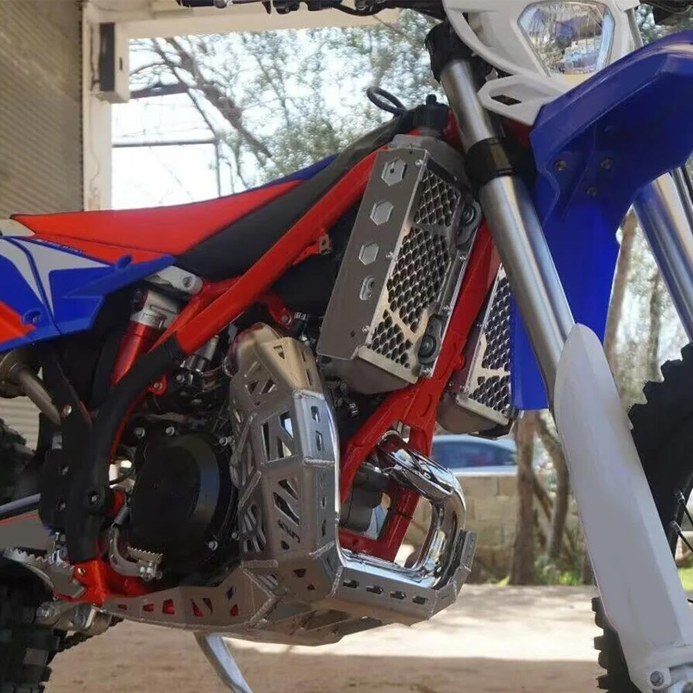 VEAEKNCFCB for B&Eta for X-TRAINER 2T 250 300 Xtrainer 250 300 2015-2024 Motorcycle Radiator Protective Grille Cover Guard Motorcycle Radiator Guard Engine(Silver)