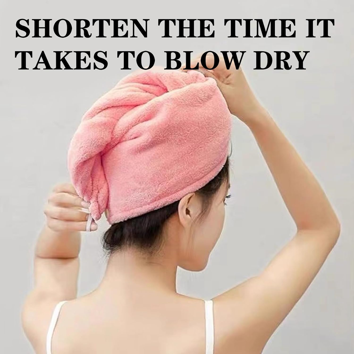 Set of 3 Super Absorbent Microfiber Hair Towel Wraps, Hair Turbans for Quick Drying, Anti-Frizz, and Heat Damage Reduction, Premium Hair Care for All Hair Types image number 3