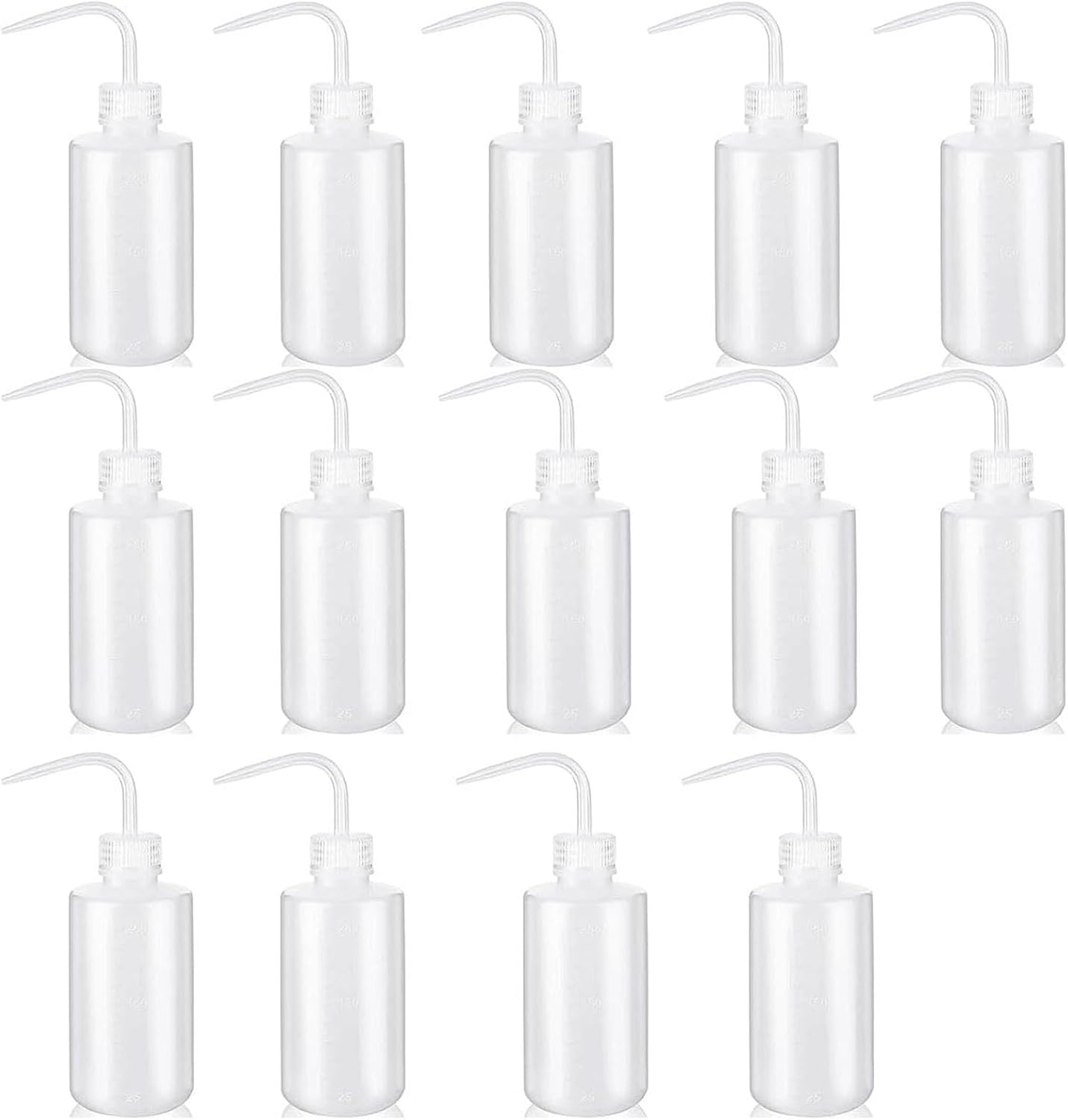 Wash Bottle 14Pcs 250Ml/8Oz Safety Bottles Watering Tools, Economy Plastic Squeeze with Narrow Mouth Scale Labels for Medical Succulent Cleaning Washing image number 4