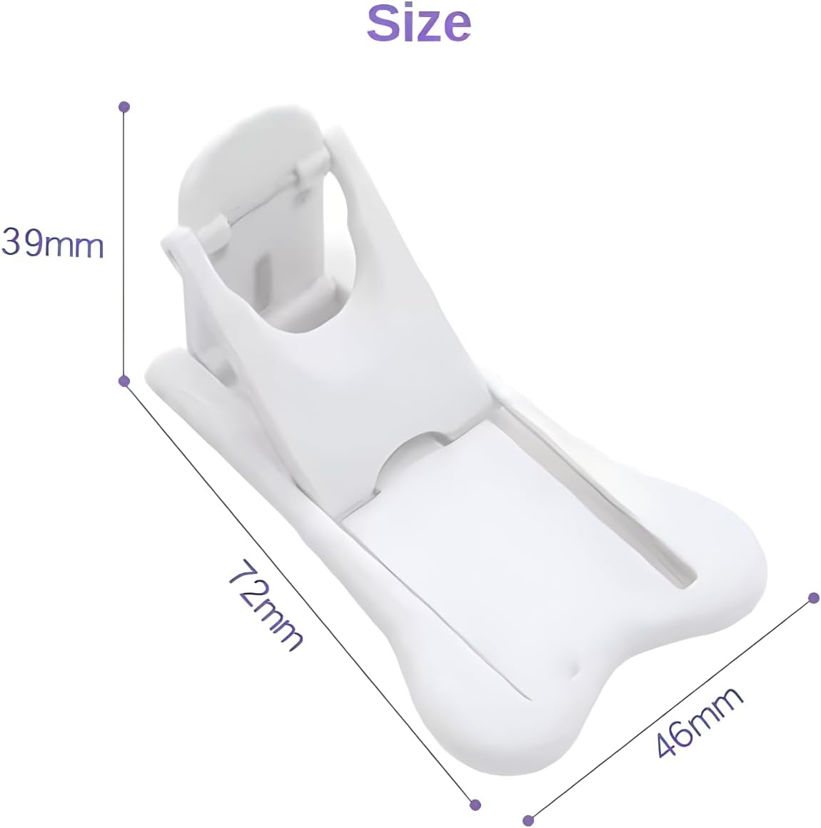 Safety Locks, Sliding Door Lock for Patio, Wardrobe, Closet, Shower, Window, Kitchen Doors Slide Glass Sliding Lock 8Pcs. image number 1