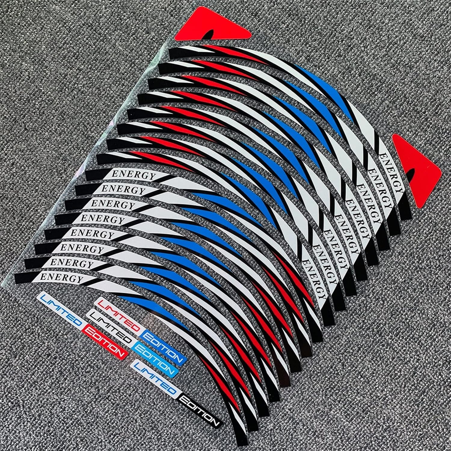 Stickers Covers for 14-Inch Wheels Strips Motorcycle Wheel Tire Stickers Car Reflective Rim Tape Motorbike Bicycle Auto Decals image number 4