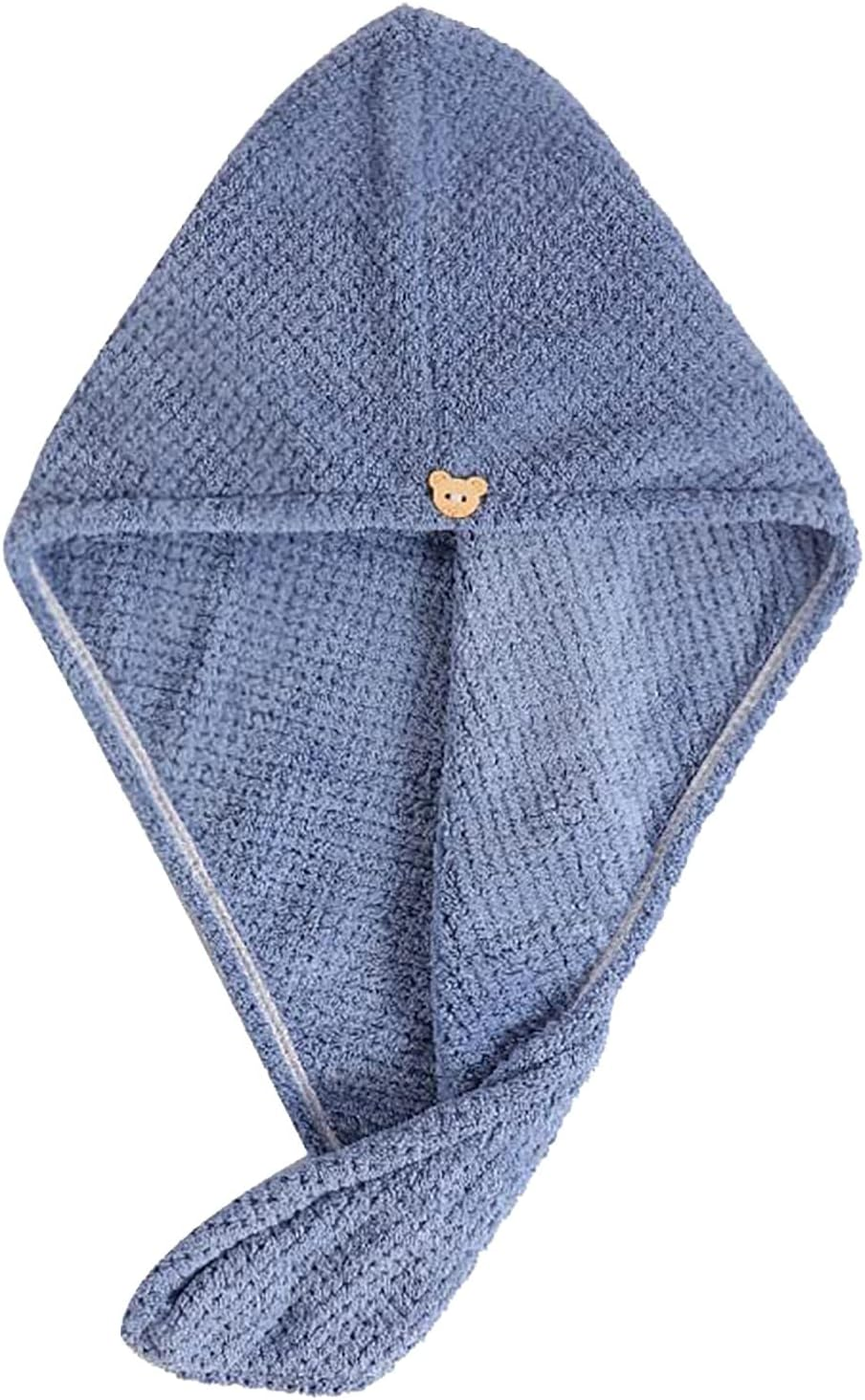 Domxies Microfiber Hair Towel Wrap, Hair Drying Towel, Ultra Absorbent Fast Drying Hair Towel Wraps for Wet Hair, Long, Curly, Thick, Frizzy Hair (Grey+Mint Green)