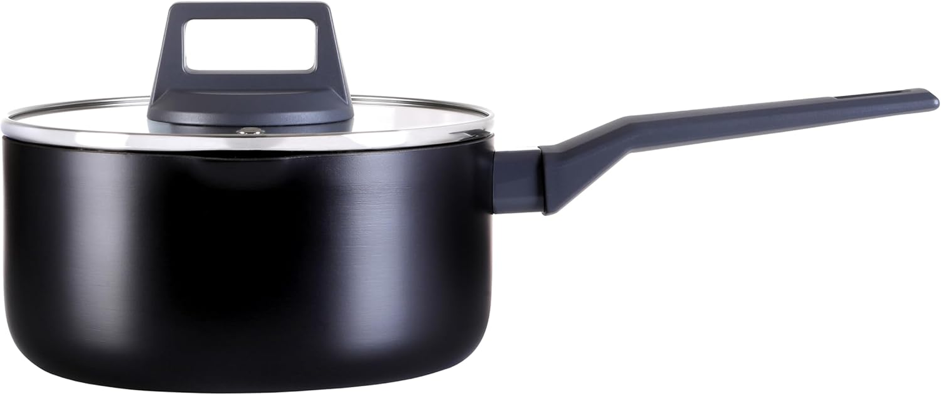 Stanley Rogers Statement Saucepan 18Cm &ndash; 100% Recycled Aluminium Ceramic Non-Stick Pot &ndash; Induction Cookware with Lid and Easy Pour Rim &ndash; PFAS PTFE & PFOA Free for Healthy Cooking image number 1