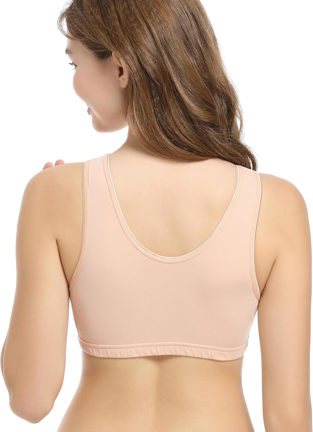 CAKYE 3 Pack Women'S Maternity Nursing Bra for Sleep and Breastfeeding image number 4