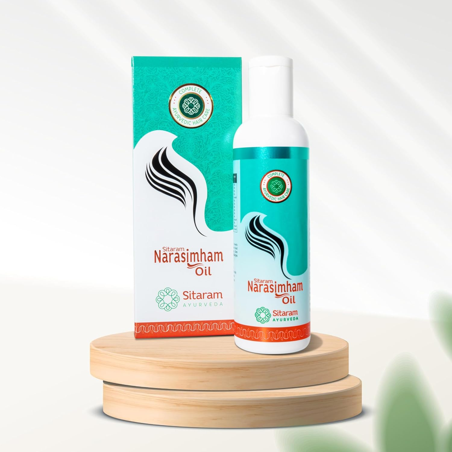 Sitaram Ayurveda Narasimham Herbal Hair Oil 100Ml | Kerala Ayurvedic Hair Oil with Bhringraj and Amla | for Strong & Long Hair image number 2