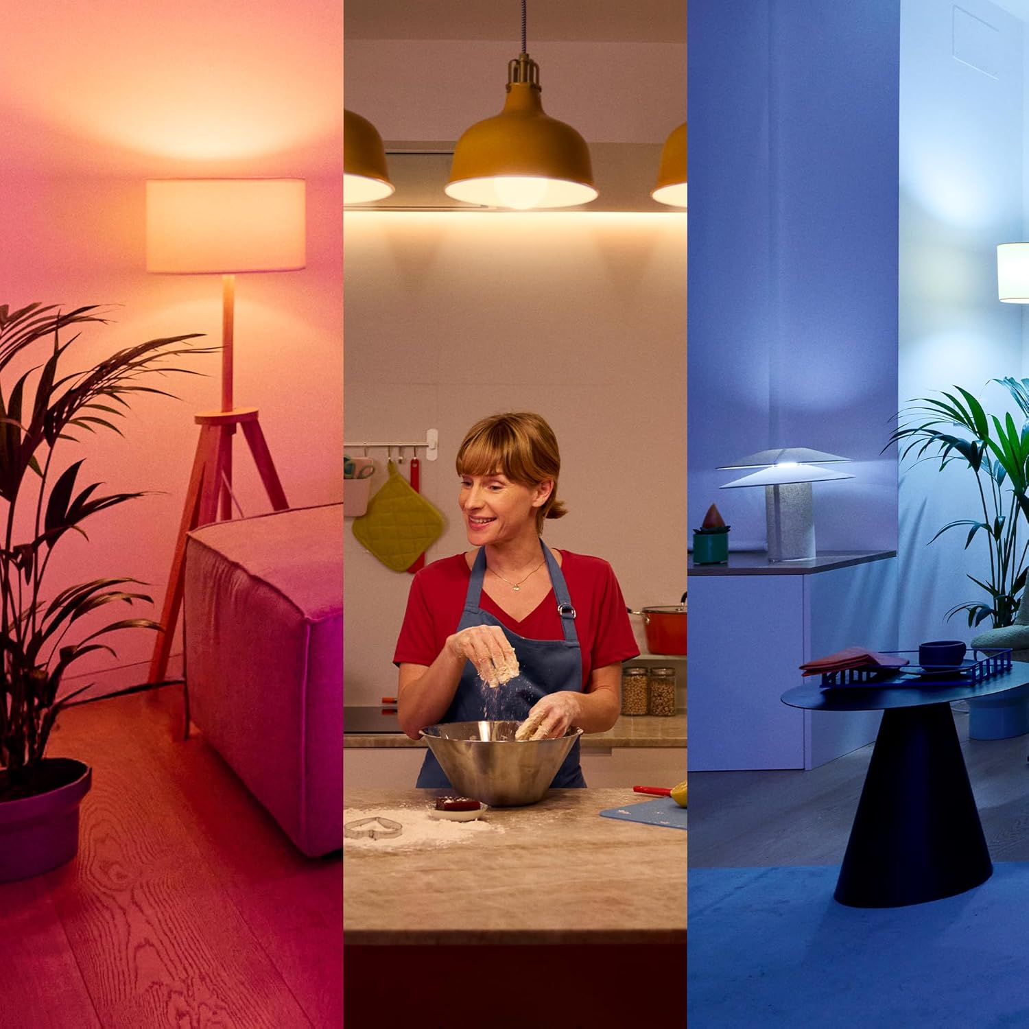 Wiz Smart LED A60 Lamp Colour and Tunable White E27 Base Equivalent 100W 2200-6500K 1521 Lumens Dimmable Compatible with Alexa, Google Assistant, and Apple Homekit 1-Pack