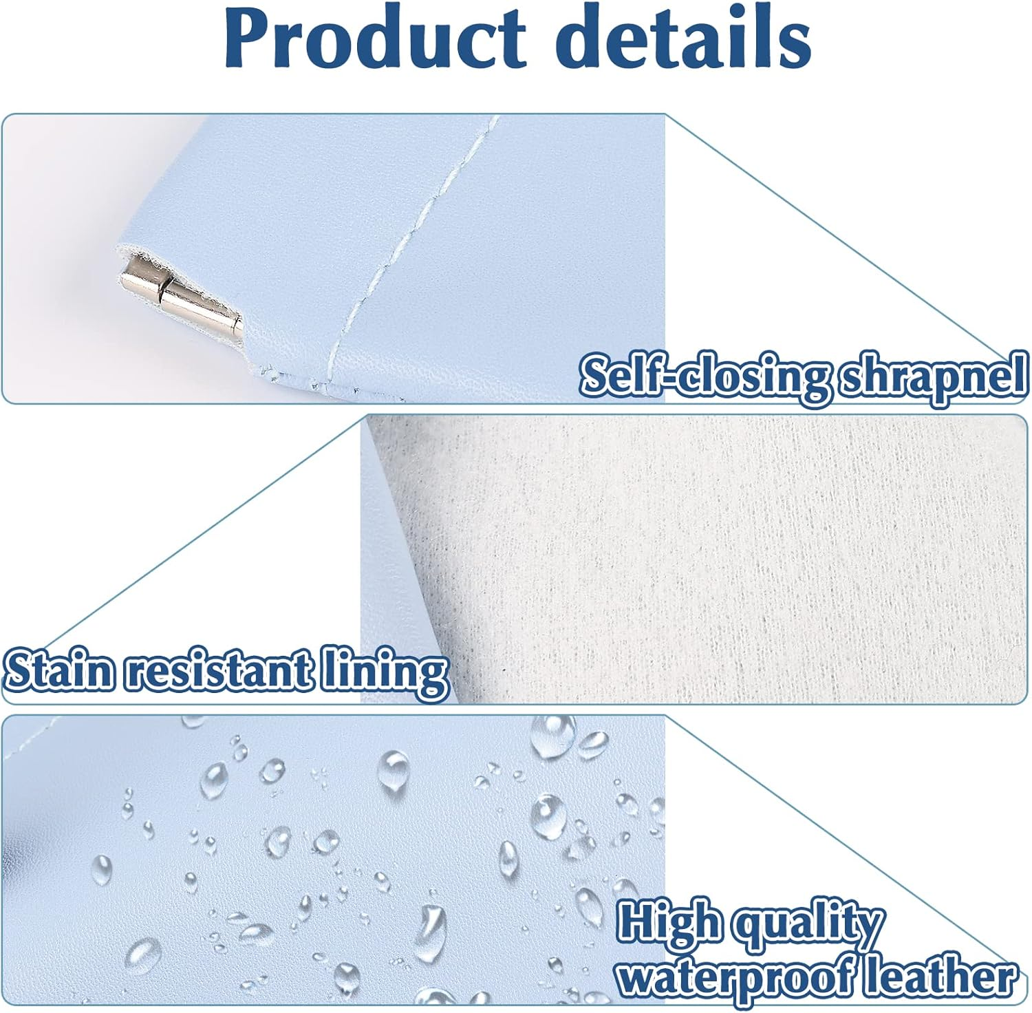 4 Pcs Lambskin Small Makeup Bag for Purse Mini Makeup Pouch Pocket Cosmetic Bag Squeeze Top Portable Travel Makeup Bag for Women Girls Cute Colorful Pouch Aesthetic Gift image number 5