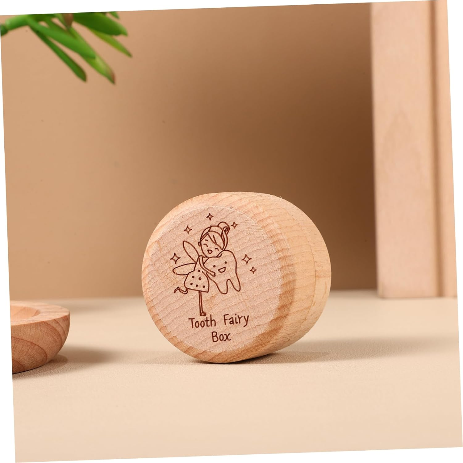 MAGICLULU Tooth Fairy Box Wooden Deciduous Tooth Storage Box for Boys and Girls Cute Design for Boys and Girls as Keepsake image number 5