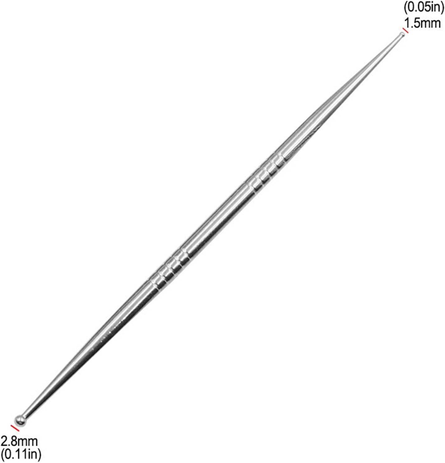 3Pcs Ball Dotting Tools Double Ended Metal Ball Nail Art Dotting Tool Embossing Pattern Cake Decoration Tools Clay Sculpting Sticks